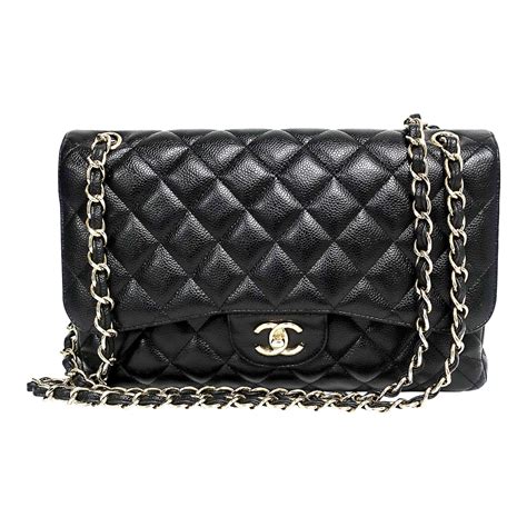 chanel classic flap black hardware|chanel jumbo double flap bag.